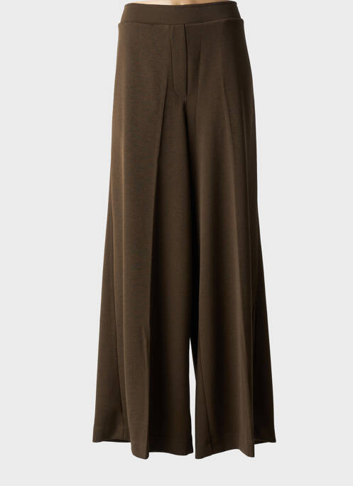 Pantalon evazat talie elastică verde MAT. femme
