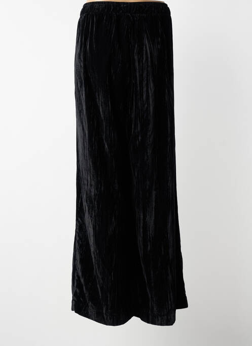 Pantalon evazat talie elastică negru MAT. femme