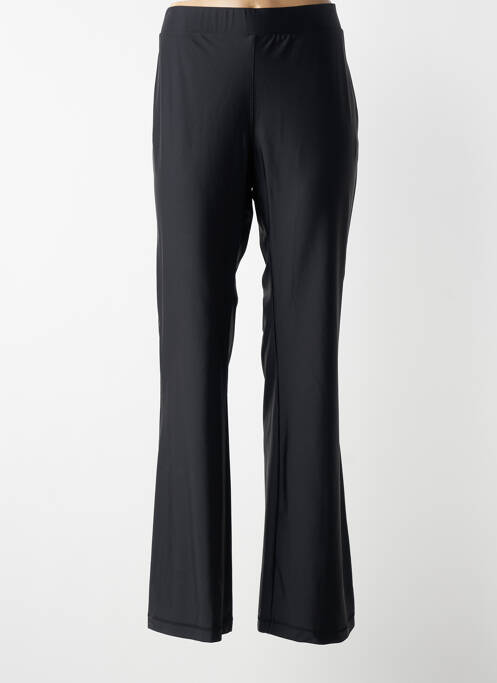 Pantalon evazat talie elastică negru MAT. femme