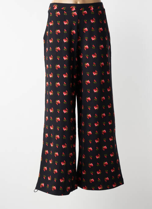 Pantalon evazat talie elastică negru BLUTGESCHWISTER femme