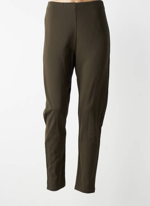 Pantalon slim talie elastică verde AN II VITO femme