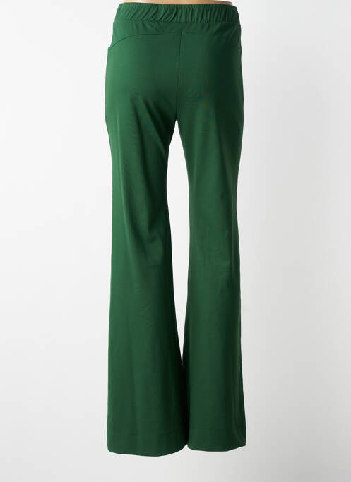 Pantalon evazat talie elastică verde MAT. femme