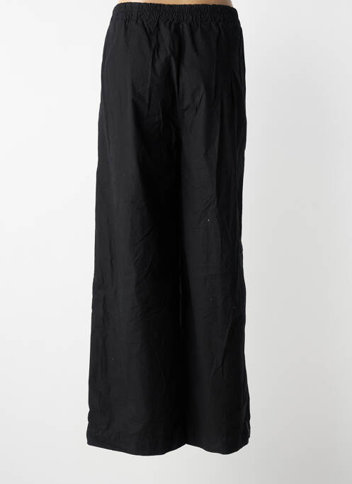 Pantalon drept închidere cu fermoar sub clapetă cu nasturi negru YELLOW LABEL femme