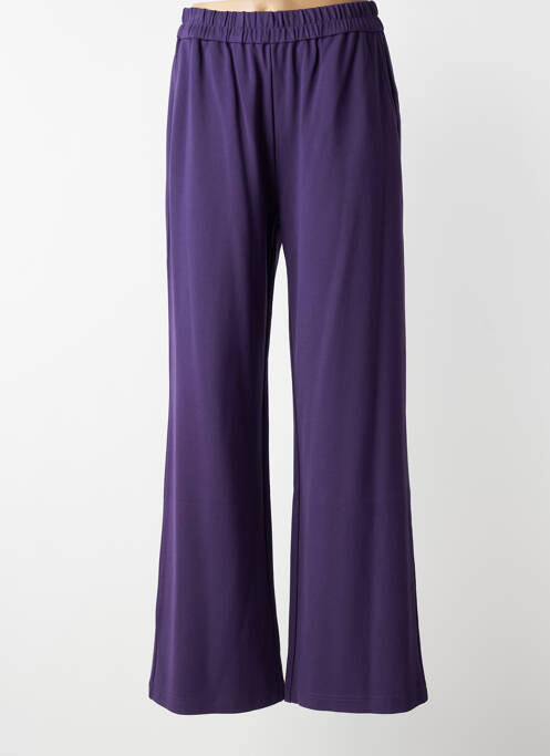 Pantalon evazat talie elastică violet ZILCH femme