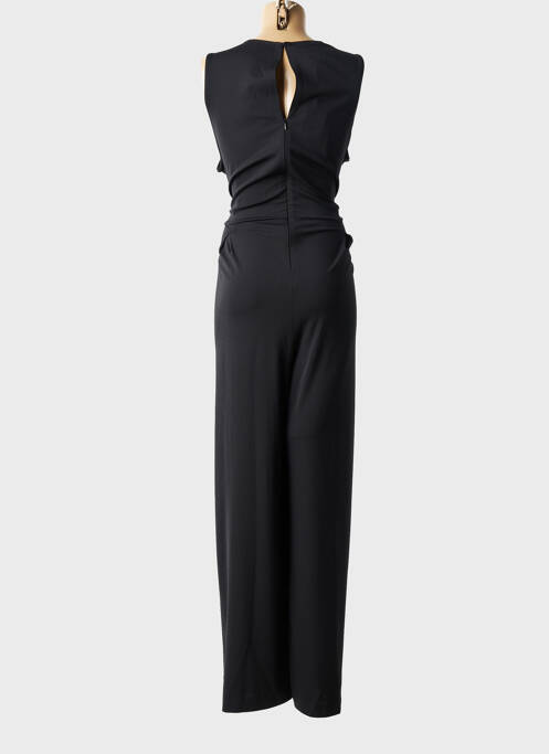 Salopetă-pantalon croială cambrată fără mâneci negru MAT. femme