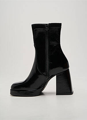 Botine/ghete toc pătrat toc de 7 la 9 cm negru CASTA femeie