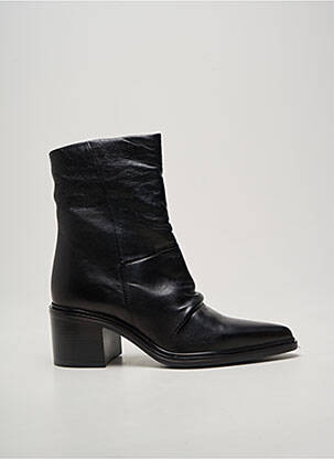 Botine/ghete vârf ascuțit toc de 4 la 6 cm negru MJUS femeie