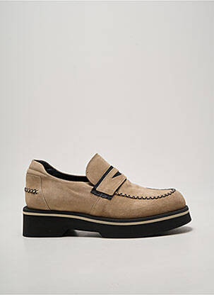 Mocasini vârf rotund toc de 4 la 6 cm bej CASTA femeie