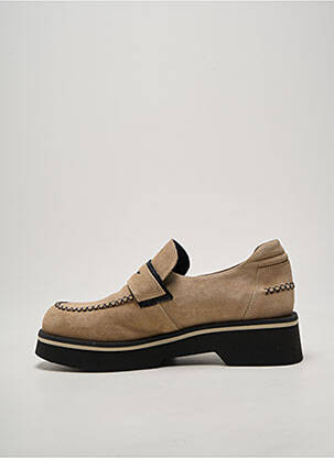 Mocasini vârf rotund toc de 4 la 6 cm bej CASTA femeie