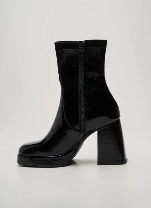 Botine/ghete toc pătrat toc de 7 la 9 cm negru CASTA femme