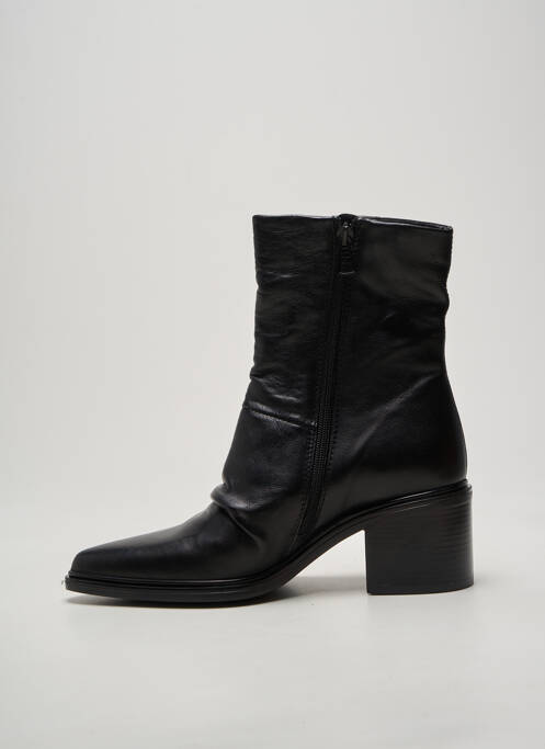 Botine/ghete vârf ascuțit toc de 4 la 6 cm negru MJUS femme