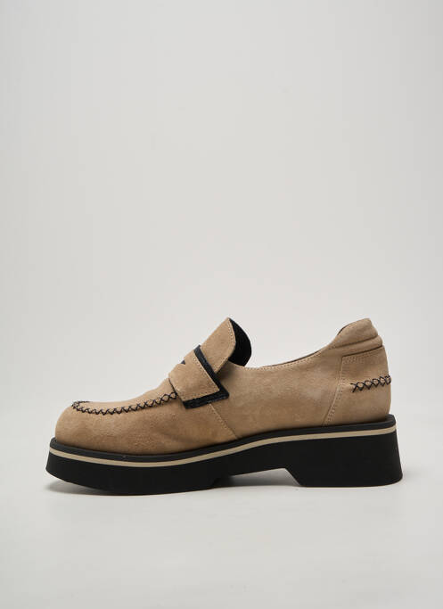 Mocasini vârf rotund toc de 4 la 6 cm bej CASTA femme