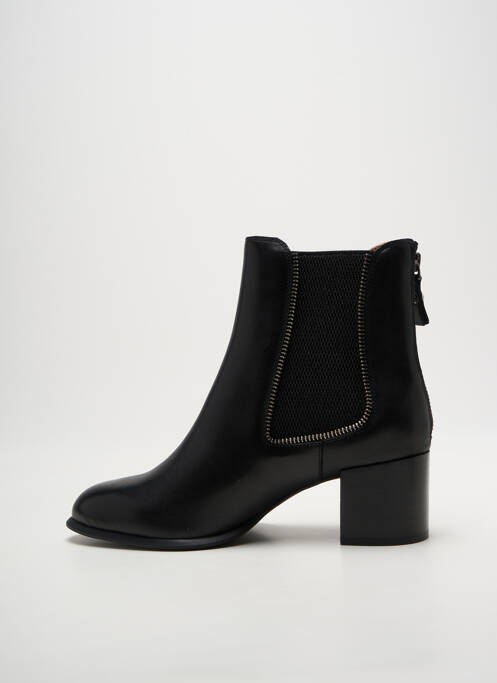 Botine/ghete vârf ascuțit toc de 4 la 6 cm negru EMILIE KARSTON femme