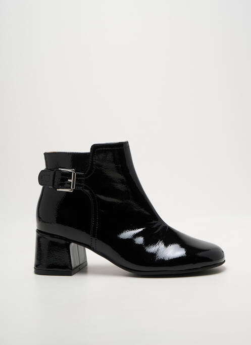 Botine/ghete închidere cu fermoar toc de 4 la 6 cm negru EMILIE KARSTON femme