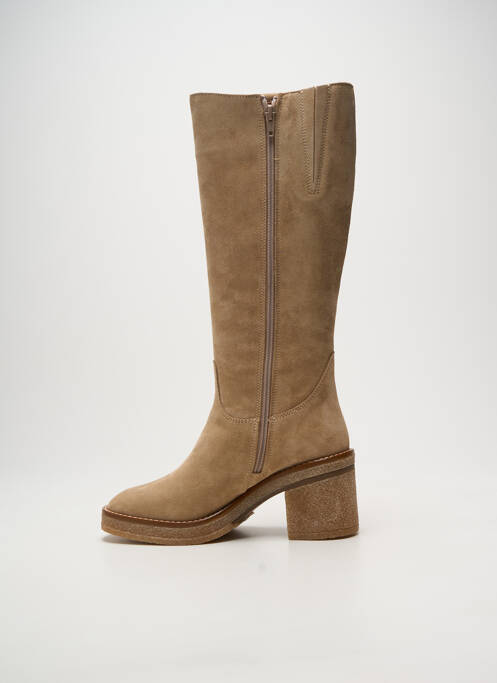 Cizme toc pătrat toc de 4 la 6 cm bej ALPE femme