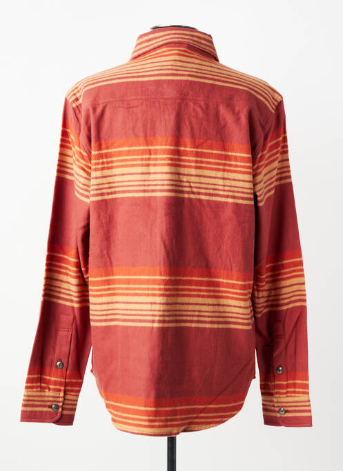 Cămașă cu mâneci lungi imprimeu dungi roșu IRON AND RESIN homme