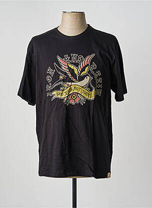 Tricou elasticitate mâneci scurte negru IRON AND RESIN bărbat