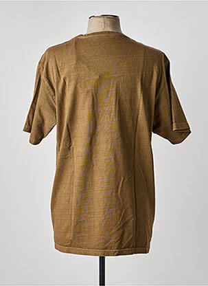 Tricou croială dreaptă mâneci scurte maro IRON AND RESIN bărbat
