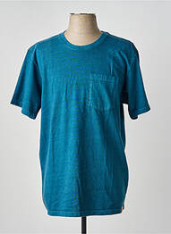 Tricou croială dreaptă mâneci scurte albastru IRON AND RESIN homme