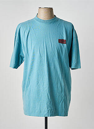Tricou croială dreaptă mâneci scurte albastru IRON AND RESIN bărbat