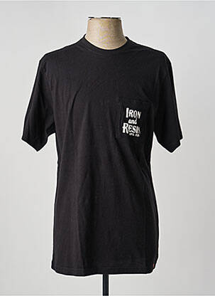 Tricou elasticitate mâneci scurte negru IRON AND RESIN bărbat
