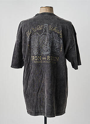 Tricou elasticitate mâneci scurte gri IRON AND RESIN bărbat