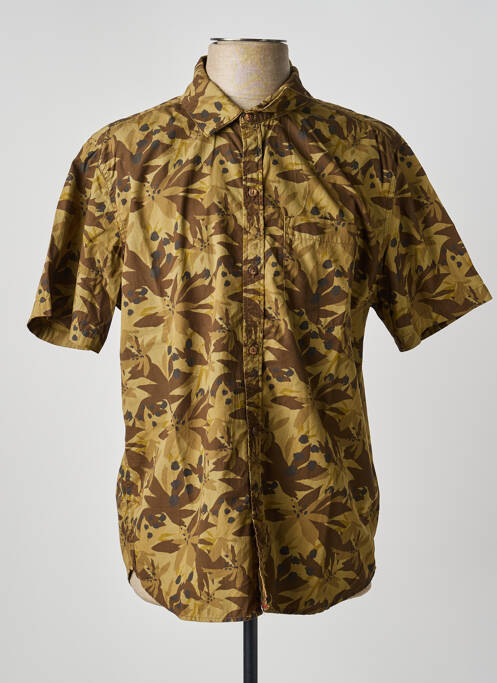 Cămașă cu mâneci scurte imprimeu fantezie verde IRON AND RESIN homme