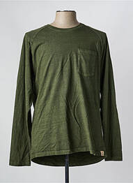 Tricou elasticitate mâneci lungi verde IRON AND RESIN homme