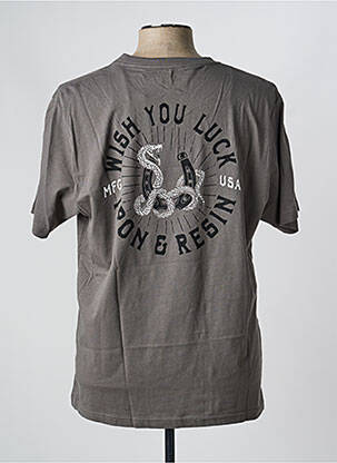 Tricou elasticitate mâneci scurte gri IRON AND RESIN bărbat