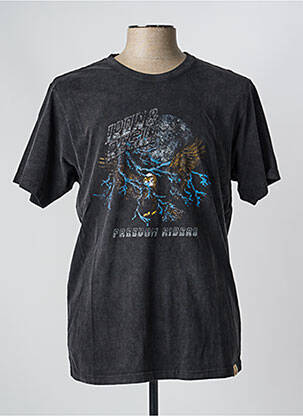 Tricou elasticitate mâneci scurte gri IRON AND RESIN bărbat
