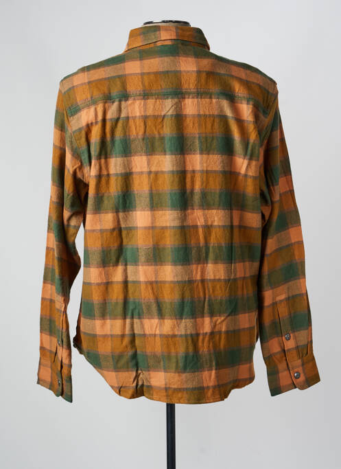 Cămașă cu mâneci lungi manșete cu nasturi portocaliu IRON AND RESIN homme