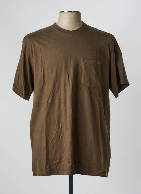 Tricou elasticitate mâneci scurte verde IRON AND RESIN homme