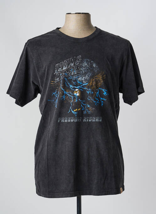 Tricou elasticitate mâneci scurte gri IRON AND RESIN homme