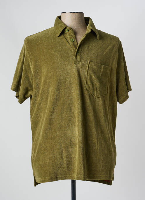 Polo elasticitate mâneci scurte verde IRON AND RESIN homme