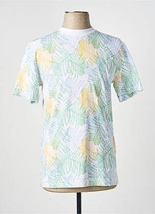 Tricou elasticitate mâneci scurte alb TOM TAILOR homme