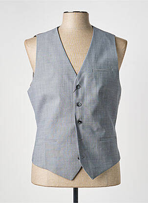 Vestă fără mâneci țesătură melanj gri HAFNIUM homme