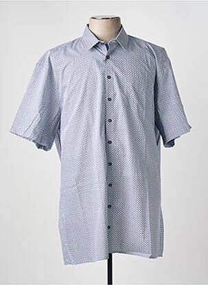 Cămașă cu mâneci scurte imprimeu fantezie albastru JUPITER homme