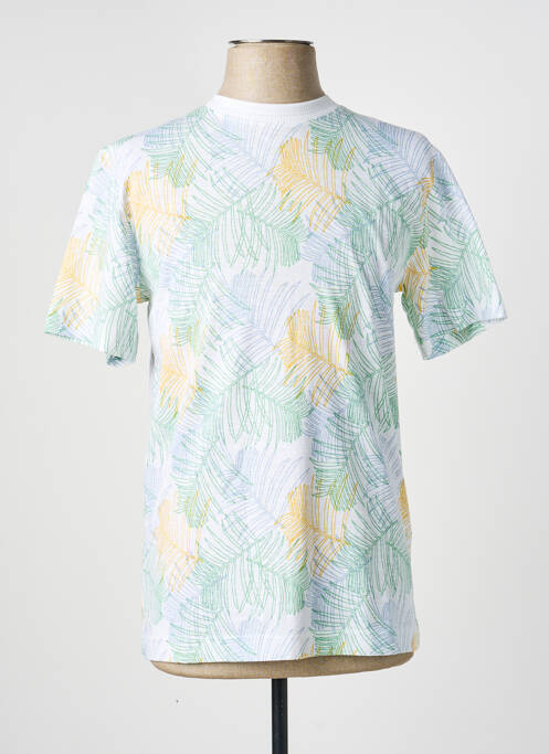 Tricou elasticitate mâneci scurte alb TOM TAILOR homme