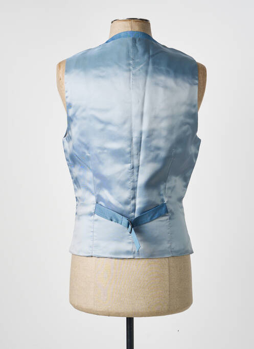 Vestă fără mâneci țesătură melanj albastru HAFNIUM homme