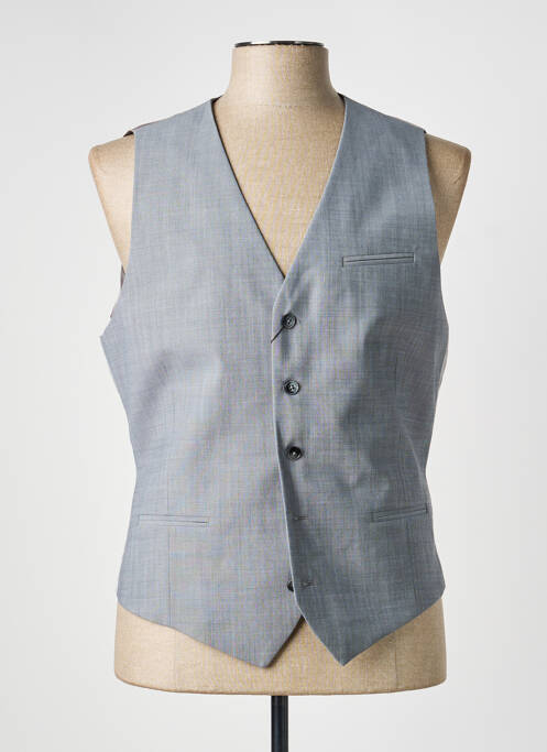 Vestă fără mâneci țesătură melanj gri HAFNIUM homme