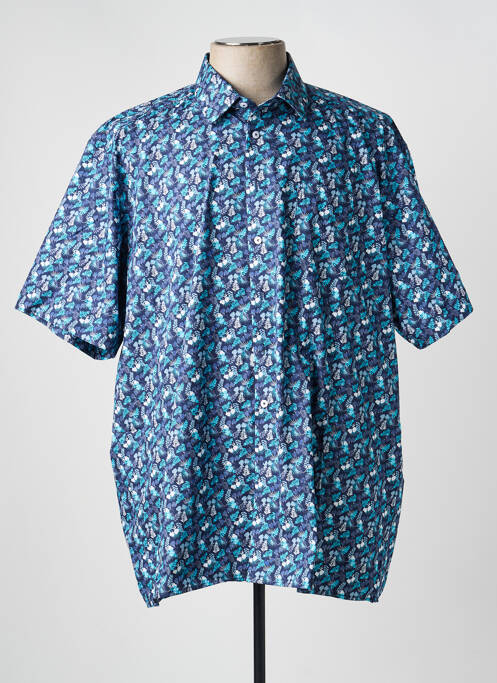 Cămașă cu mâneci scurte imprimeu fantezie albastru JUPITER homme