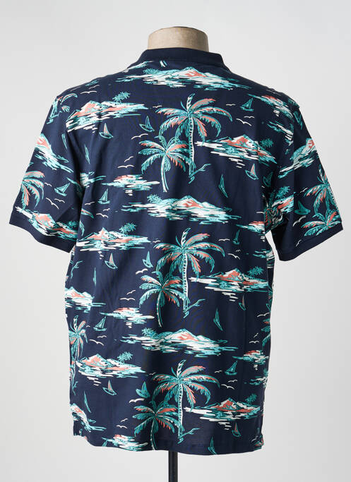 Polo elasticitate mâneci scurte albastru MONTE CARLO homme