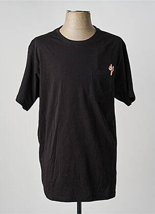 Tricou croială dreaptă mâneci scurte negru IRON AND RESIN bărbat