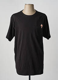 Tricou croială dreaptă mâneci scurte negru IRON AND RESIN homme