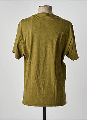 Tricou broderie mâneci scurte verde DAYTONA bărbat