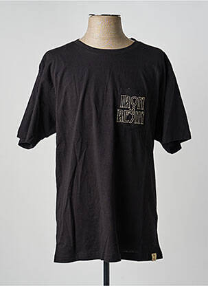 Tricou croială dreaptă mâneci scurte negru IRON AND RESIN bărbat