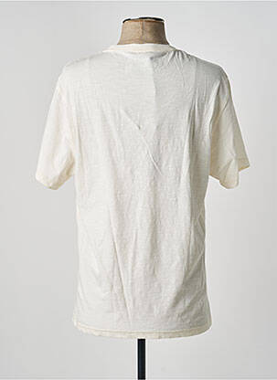 Tricou broderie mâneci scurte alb DAYTONA bărbat