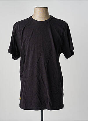 Tricou croială dreaptă mâneci scurte negru DAYTONA bărbat