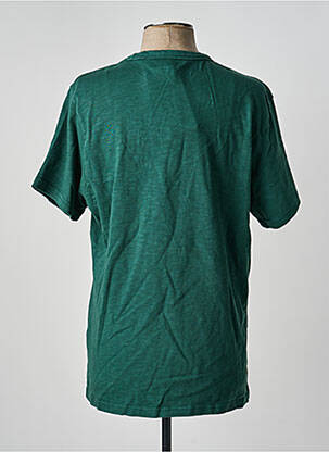 Tricou croială cambrată mâneci scurte verde DAYTONA bărbat
