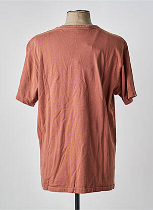 Tricou croială dreaptă mâneci scurte maro IRON AND RESIN bărbat